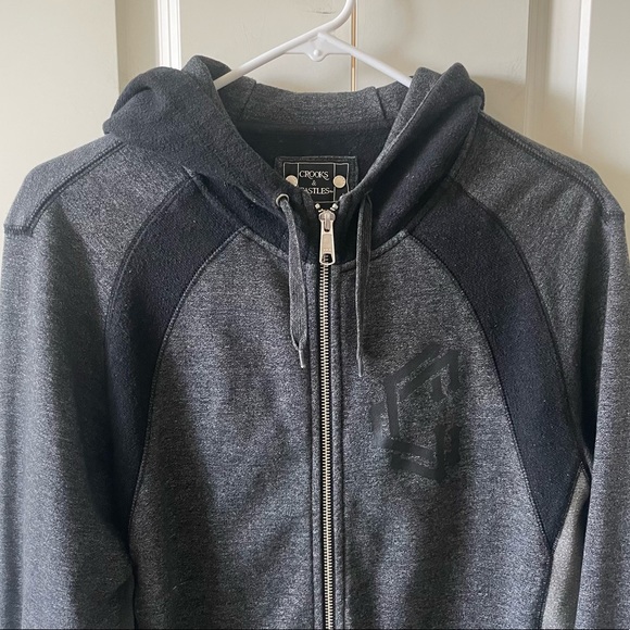 Crooks & Castles Most Hated Put In Work Zip Up Hoodie Jacket - Picture 2 of 11